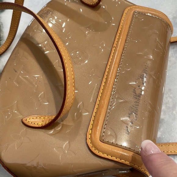 LOUIS VUITTON NOISETTE MONOGRAM VERNIS BISCAYNE BAY Shoulder Bag France 2005 - Picture 17 of 17